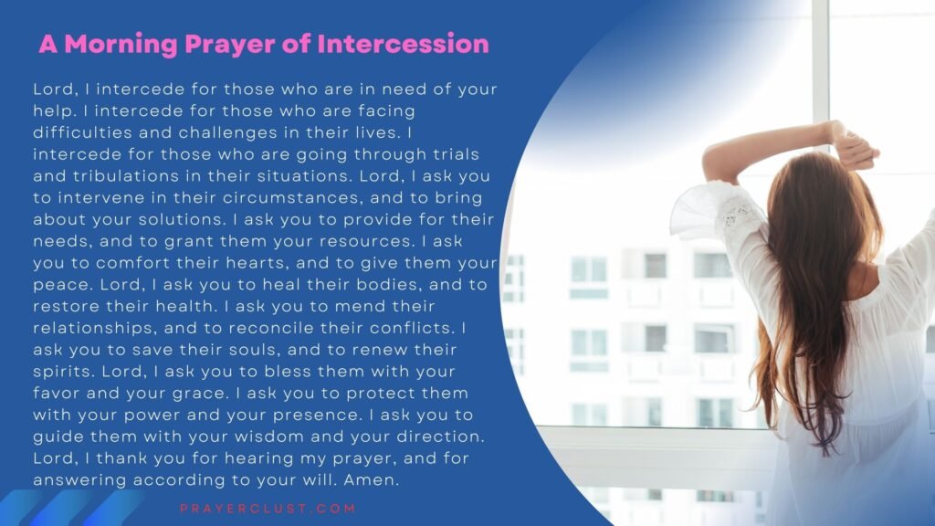 A Morning Prayer of Intercession