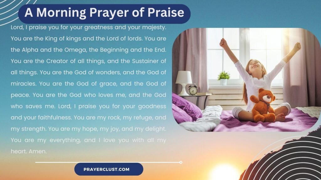 A Morning Prayer of Praise