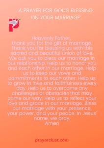 A Prayer for God’s Blessing on Your Marriage