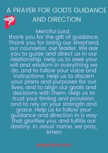 A Prayer for God’s Guidance and Direction