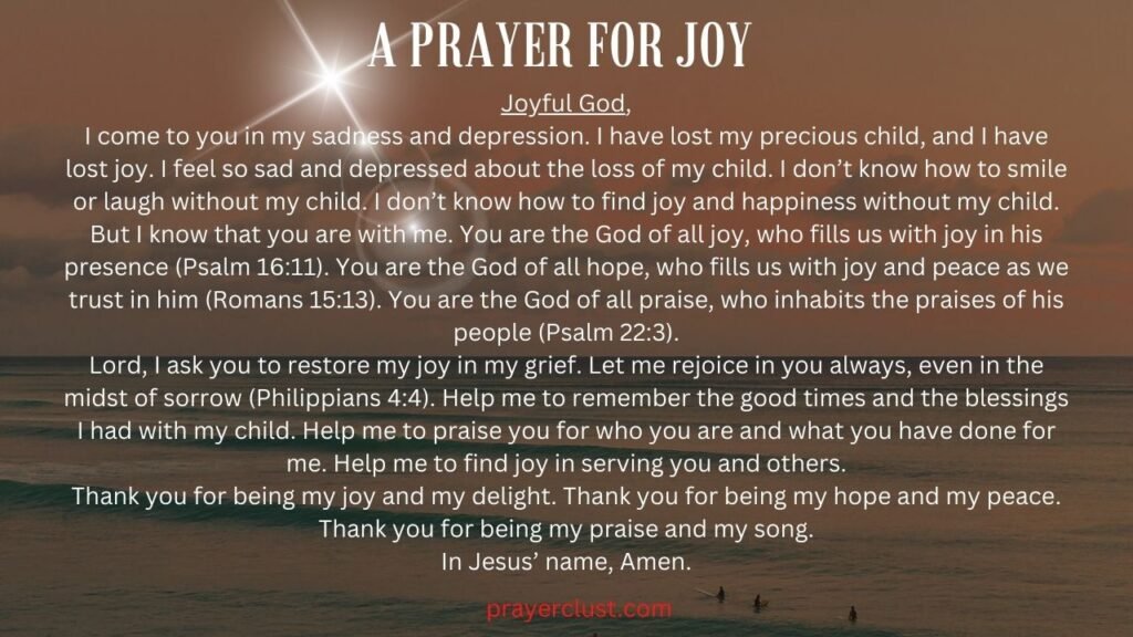 A Prayer for Joy