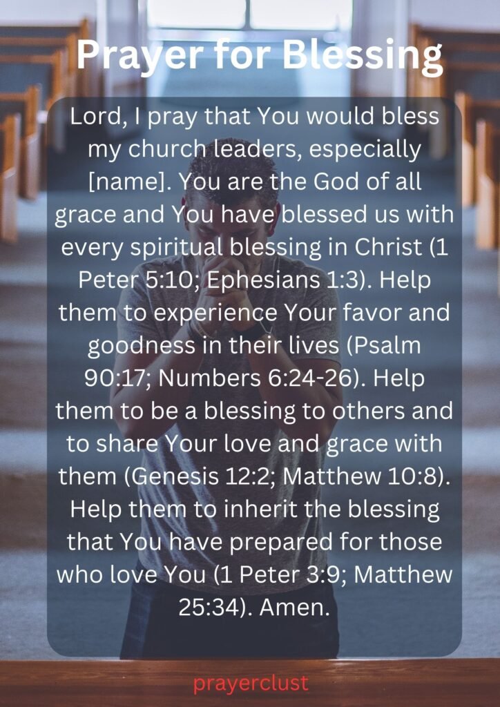 Prayer for Blessing