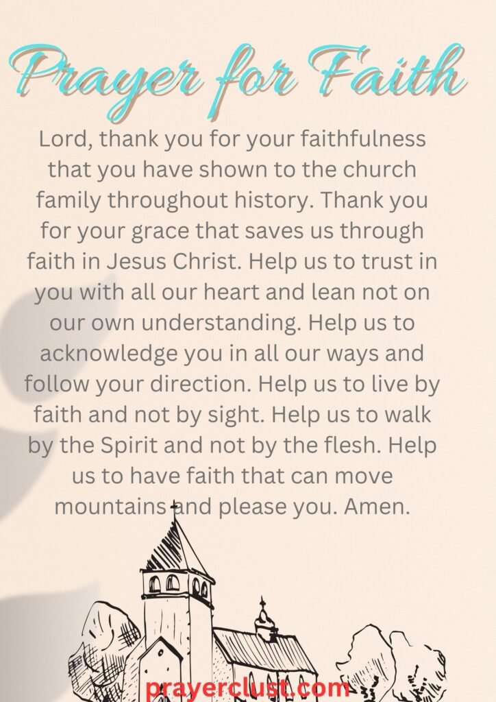 Prayer for Faith