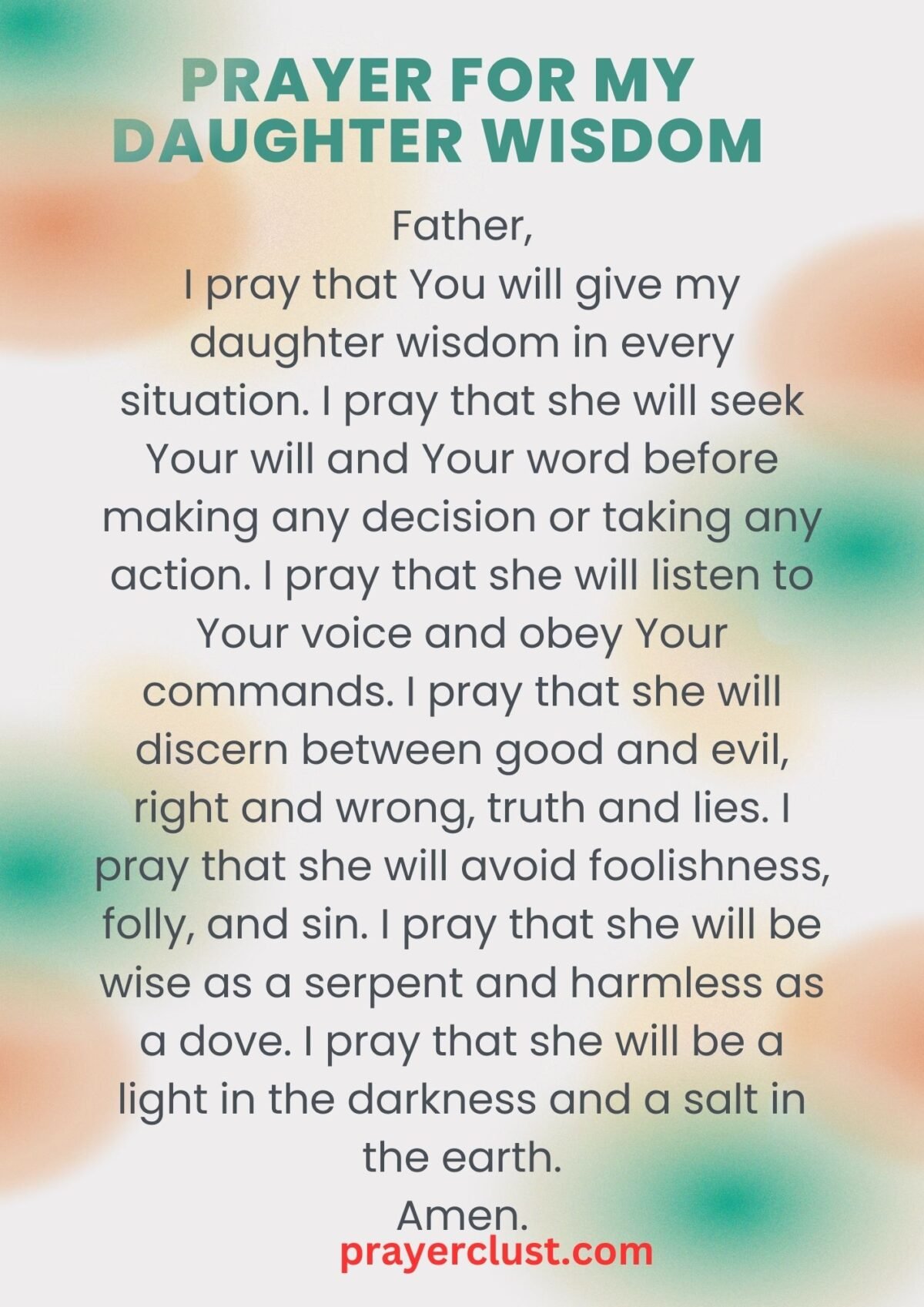 10 Powerful Prayers for My Daughter's Protection, Health, Happiness ...