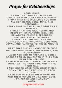 Prayer for Relationships