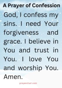 A Prayer of Confession