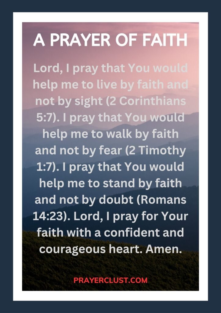 A Prayer of Faith