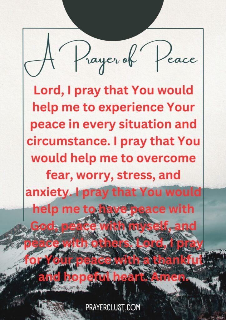 A Prayer of Peace