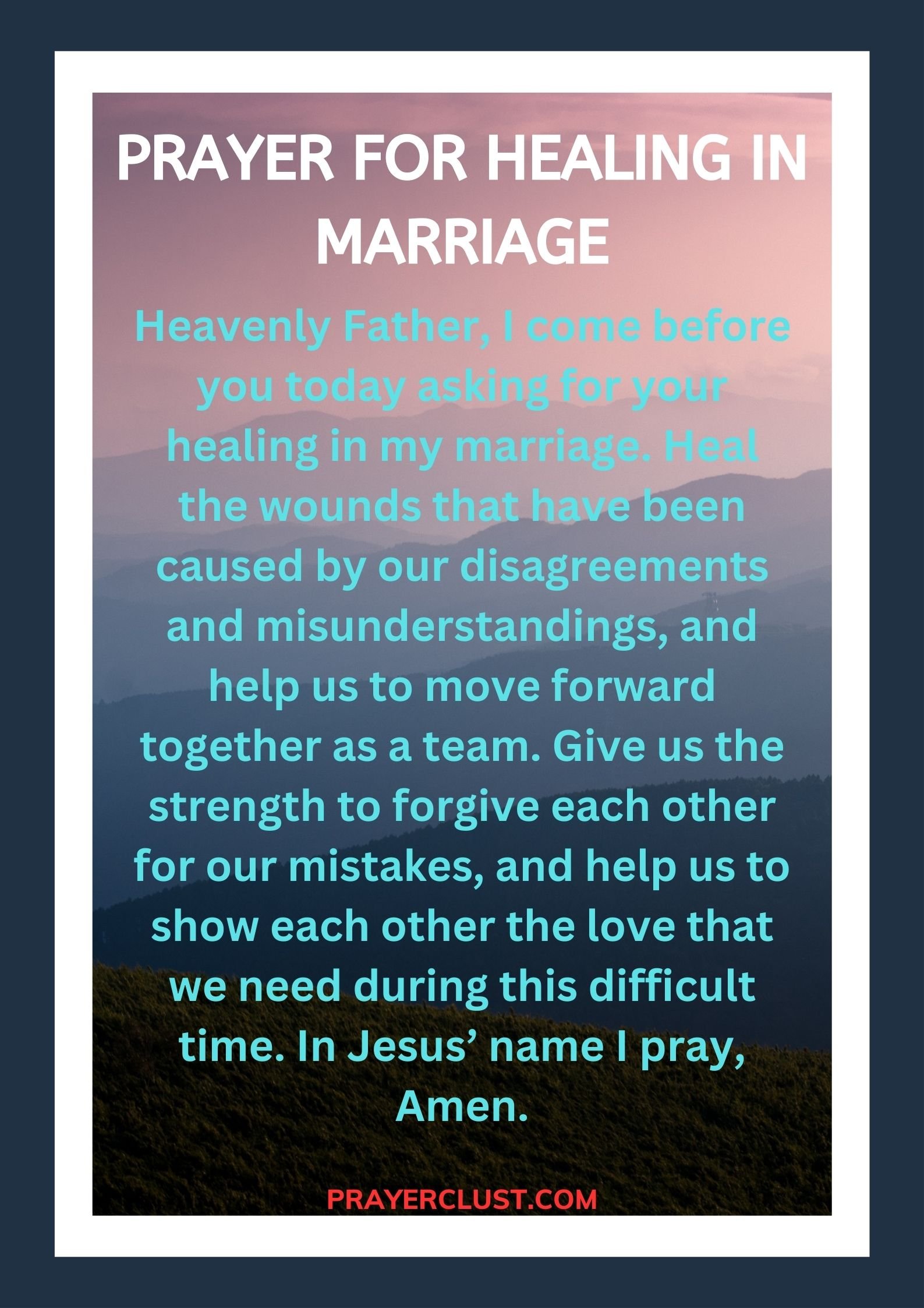25 Short Healing Prayers for Marriage Restoration: Hope and Healing for ...