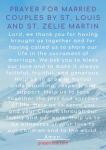 Prayer for Married Couples by St. Louis and St. Zelie Martin
