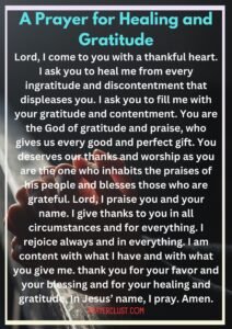 A Prayer for Healing and Gratitude