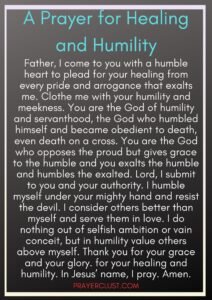 A Prayer for Healing and Humility