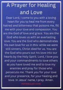 A Prayer for Healing and Love
