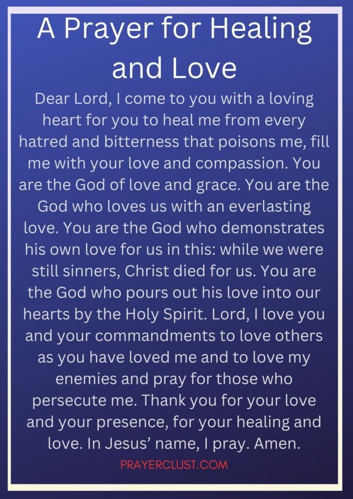 A Prayer for Healing and Love