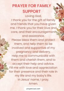 Prayer for Family Support