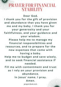 Prayer for Financial Stability