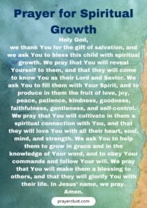 Prayer for Spiritual Growth