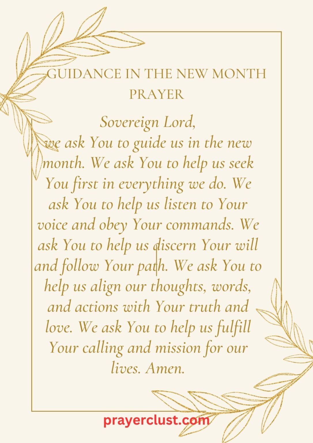 11 Strong New Month Prayers and Blessings for A fresh Start - Prayer Clust
