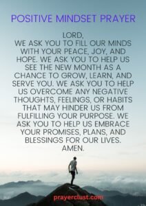 Positive Mindset Prayer