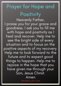 Prayer for Hope and Positivity