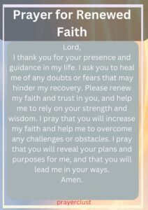 Prayer for Renewed Faith