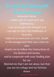 Prayer for Strength and Courage