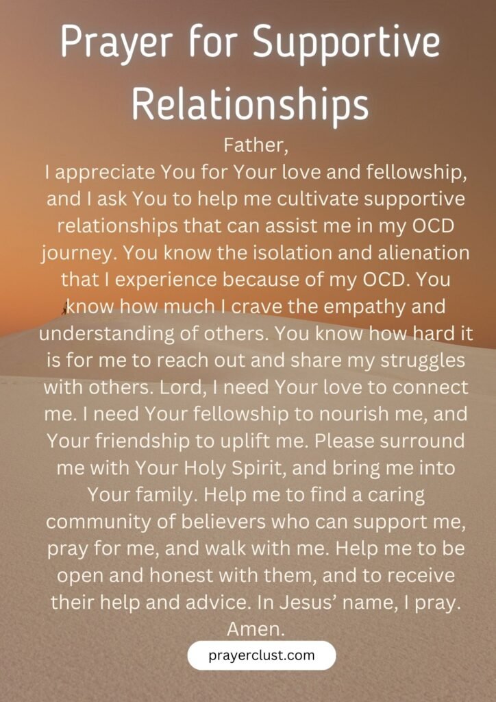 Prayer for Supportive Relationships