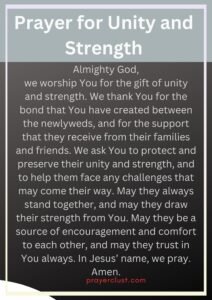 Prayer for Unity and Strength