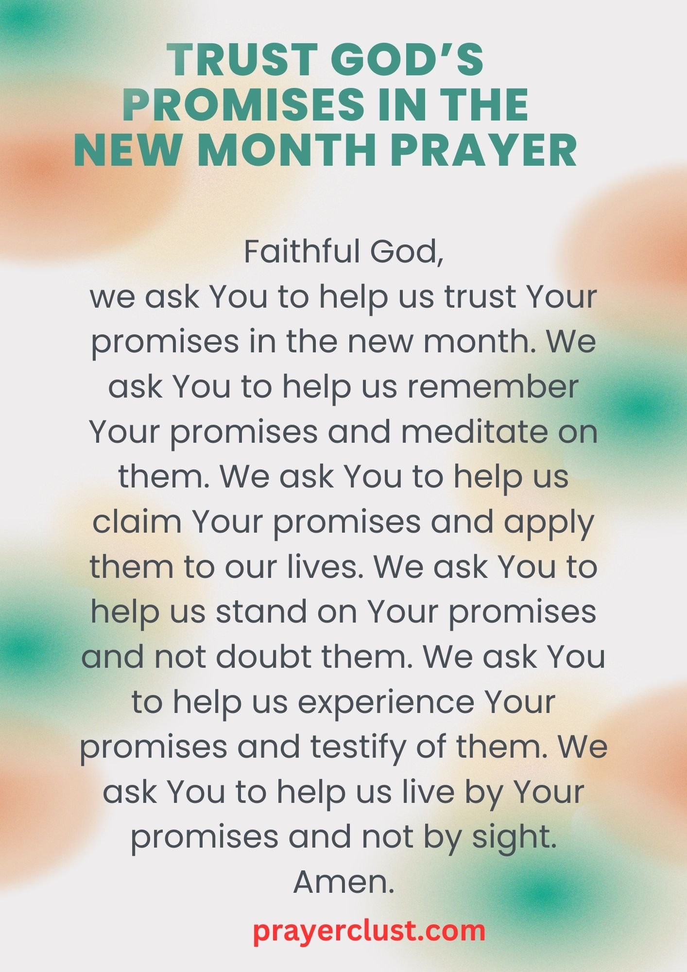 11 Strong New Month Prayers and Blessings for A fresh Start - Prayer Clust