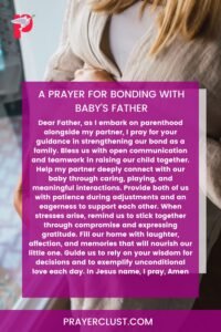 A Prayer for Bonding with Baby's Father