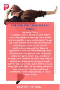 A Prayer for Calmness and Peace