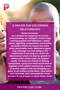 A Prayer for Discerning Relationships