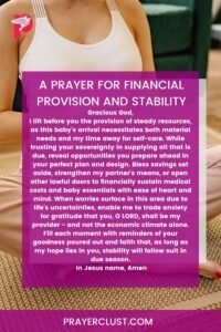 A Prayer for Financial Provision and Stability