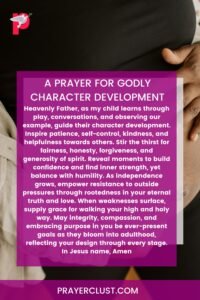 A Prayer for Godly Character Development