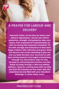 A Prayer for Labour and Delivery 