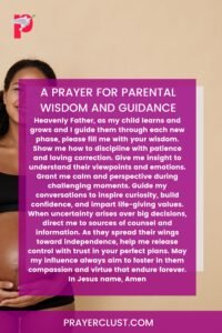A Prayer for Parental Wisdom and Guidance