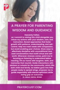 A Prayer for Parenting Wisdom and Guidance