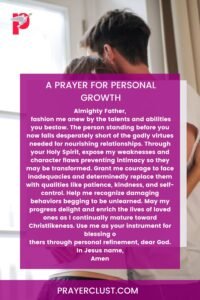 A Prayer for Personal Growth