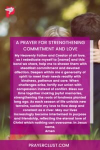 A Prayer for Strengthening Commitment and Love