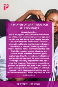 A Prayer of Gratitude for Relationships