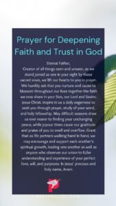 Prayer for Deepening Faith and Trust in God