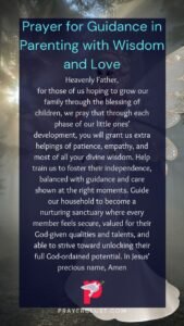 Prayer for Guidance in Parenting with Wisdom and Love