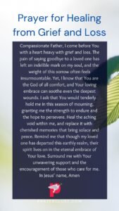 Prayer for Healing from Grief and Loss