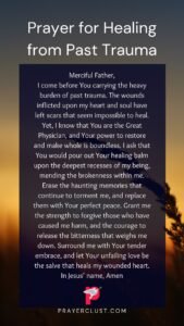 Prayer for Healing from Past Trauma