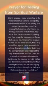 Prayer for Healing from Spiritual Warfare