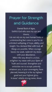 Prayer for Strength and Guidance