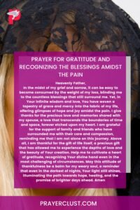 Prayer for gratitude and recognizing the blessings amidst the pain