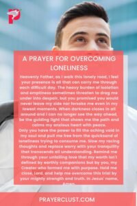 A Prayer For Overcoming Loneliness