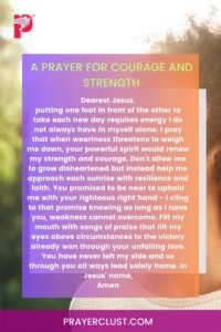 A Prayer for Courage and Strength