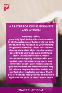 A Prayer for Divine Guidance and Wisdom